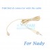 YAM Beige HM5-C4Z Headset Microphone For Nady Wireless Microphone