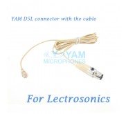 YAM D5L Connector with the Cable For HM5 fit Lectrosonics Wireless Microphones