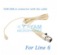 YAM D6K Connector with the Cable For HM5 fit Line 6 Wireless Microphones
