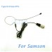 YAM Black EM1-C3N Headset Microphone For SAMSON Wireless Microphone