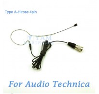 YAM Black EM1-C4AT Headset Microphone For Audio Technica Wireless Microphone