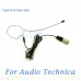 YAM Black EM1-C4AT Headset Microphone For Audio Technica Wireless Microphone