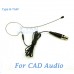 YAM Black EM1-C4CA Headset Microphone For CAD Audio Wireless Microphone