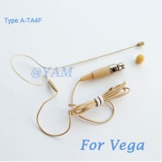 YAM Beige EM1-C4G Headset Microphone For Vega Wireless Microphone