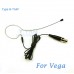 YAM Black EM1-C4G Headset Microphone For Vega Wireless Microphone