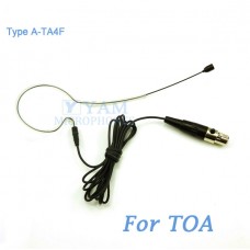 YAM Black EM1-C4O Headset Microphone For TOA Wireless Microphone