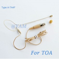 YAM Beige EM1-C4O Headset Microphone For TOA Wireless Microphone