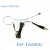 YAM Black EM1-C4R Headset Microphone For Trantec Wireless Microphone
