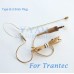 YAM Beige EM1-C4R Headset Microphone For Trantec Wireless Microphone