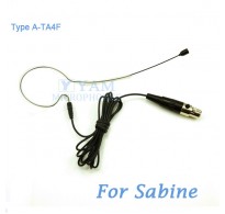 YAM Black EM1-C4SA Headset Microphone For Sabine Wireless Microphone