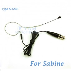 YAM Black EM1-C4SA Headset Microphone For Sabine Wireless Microphone