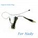 YAM Black EM1-C4Z Earset Microphone For Nady Wireless Microphone
