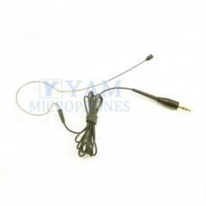 YAM Black EM1-C4UT Earset Microphone With 3.5mm Plug For Wireless Audio System PC Recorder