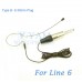 YAM Black EM1-C6K Headset Microphone For Line 6 Wireless Microphone