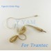 YAM Beige EM2-C4R Earset Microphone For Trantec Wireless Microphone Designed For Children