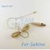 YAM Beige EM2-C4SA Earset Microphone For Sabine Wireless Microphone Designed For Children