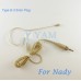 YAM Beige EM2-C4Z Earset Microphone For Nady Wireless Microphone Designed For Children