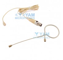 YAM Beige EM5-C5L Headset Microphone For Lectrosonics Wireless Microphone