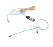 YAM Beige EM5-C4AT Headset Microphone For Audio Technica Wireless Microphone
