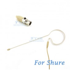YAM Beige EM6-C4S Earset Microphone For SHURE Wireless Microphone