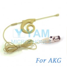 YAM Beige EM8-C3A Earset Microphone For AKG Wireless Microphone Designed For Children and Adult