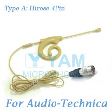 YAM Beige EM8-C4AT Earset Microphone For Audio Technica Wireless Microphone Designed For Children and Adult