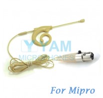 YAM Beige EM8-C4M Earset Microphone For Mipro Wireless Microphone Designed For Children and Adult