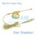 YAM Beige EM8-C4R Earset Microphone For Trantec Wireless Microphone Designed For Children and Adult
