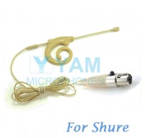 YAM Beige EM8-C4S Earset Microphone For SHURE Wireless Microphone Designed For Children and Adult