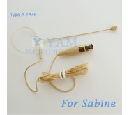 YAM Beige EM1-C4SA Headset Microphone For Sabine Wireless Microphone