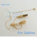 YAM Beige EM1-C4SA Headset Microphone For Sabine Wireless Microphone