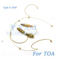 YAM Beige HM3-C4O Headset Microphone For TOA Wireless Microphone