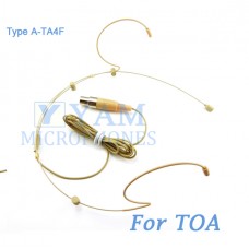 YAM Beige HM3-C4O Headset Microphone For TOA Wireless Microphone