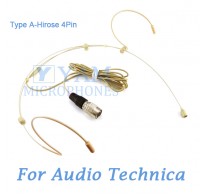 YAM Beige HM3-C4AT Headset Microphone For Audio Technica Wireless Microphone