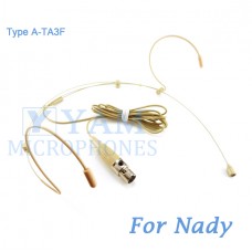 YAM Beige HM3-C4Z Headset Microphone For Nady Wireless Microphone
