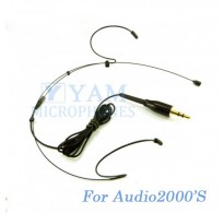 YAM Black HM1-C4AU Headset Microphone For Audio2000S Wireless Microphone
