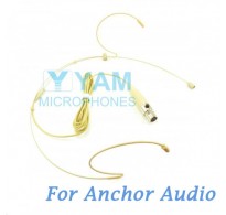 YAM Beige HM1-C4AO Headset Microphone For Anchor Audio Wireless Microphone