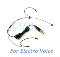YAM Black HM1-C4AV Headset Microphone For Electro-Voice Wireless Microphone