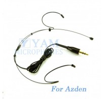 YAM Black HM1-C4AZ Headset Microphone For Azden Wireless Microphone
