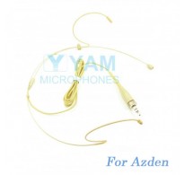 YAM Beige HM8-C4AZ Headset Microphone For Azden Wireless Microphone