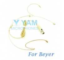 YAM Beige HM1-C4BE Headset Microphone For Beyerdyn Wireless Microphone