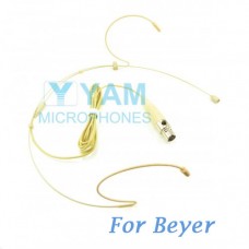 YAM Beige HM1-C4BE Headset Microphone For Beyerdyn Wireless Microphone