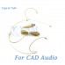 YAM Beige HM1-C4CA Headset Microphone For CAD Audio Wireless Microphone
