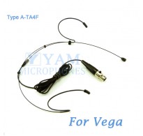 YAM Black HM1-C4G Headset Microphone For Vega Wireless Microphone