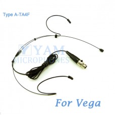 YAM Black HM1-C4G Headset Microphone For Vega Wireless Microphone