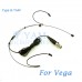 YAM Black HM1-C4G Headset Microphone For Vega Wireless Microphone