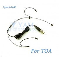 YAM Black HM1-C4O Headset Microphone For TOA Wireless Microphone