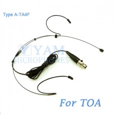 YAM Black HM1-C4O Headset Microphone For TOA Wireless Microphone