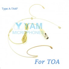 YAM Beige HM1-C4O Headset Microphone For TOA Wireless Microphone