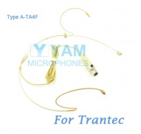 YAM Beige HM1-C4R Headset Microphone For Trantec Wireless Microphone